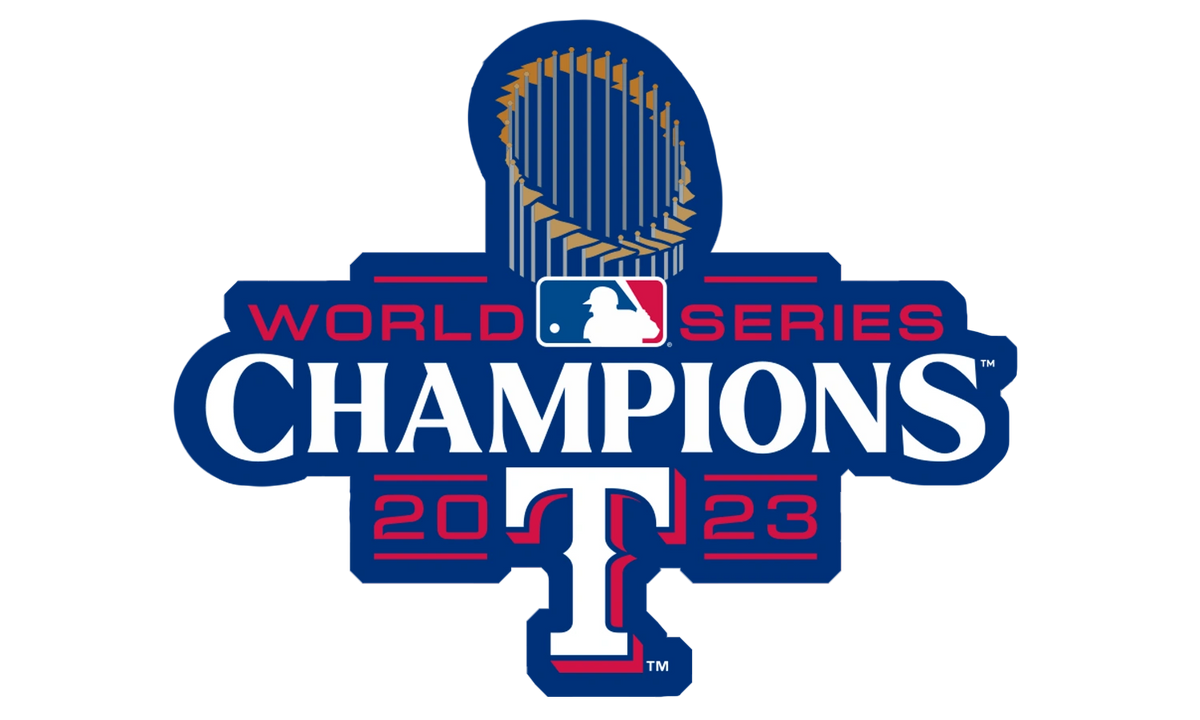 Texas Rangers World Series Champs Large Wall Sticker